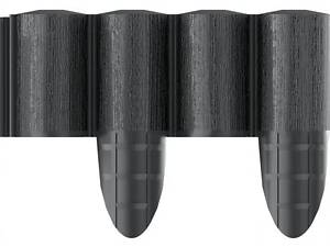 Cellfast Газонне огородження 4 ECO, 10 секцій по 240 мм, 2.4м, чорний.