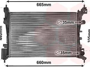 CHŁODNICA SILNIKA OPEL