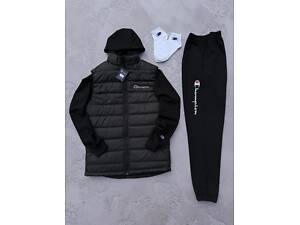 Champion: жилет- зіп худі-штани