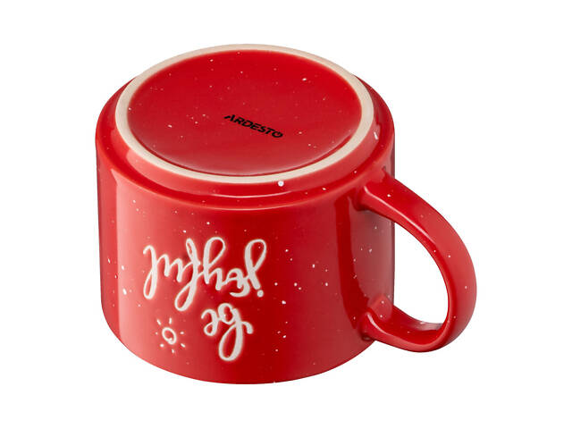Чашка Ardesto Be joyful AR-3472-R 330 мл червона - Фото 3