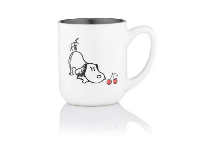 Чашка Ardesto Dog, 380мл, кераміка, біло-сірий (AR3057) - Фото 3