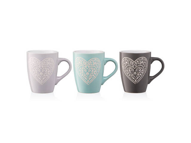 Чашка Ardesto Heart 330 мл Blue (AR3467BL) - Фото 7