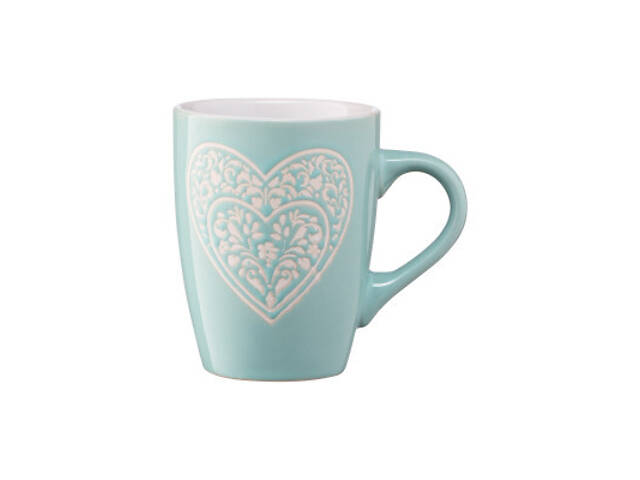 Чашка Ardesto Heart 330 мл Blue (AR3467BL) - Фото 3