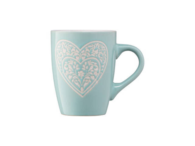 Чашка Ardesto Heart 330 мл Blue (AR3467BL) - Фото 4