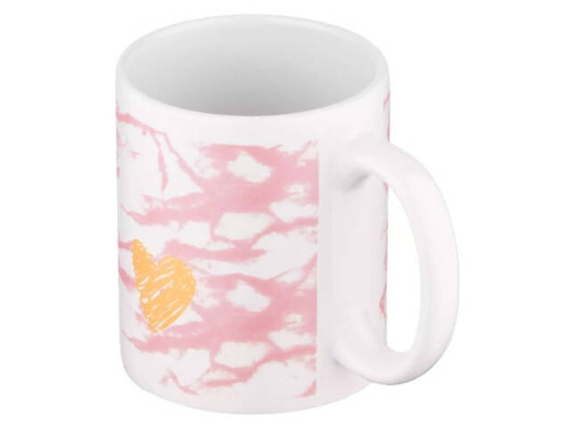 Чашка Ardesto Hello, 330мл, кераміка, біло-рожевий (AR3048WP) - Фото 2