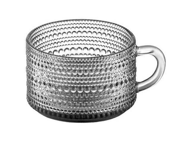 Чашка Ardesto Verbena, 10.5см, скло, сірий (AR5030) - Фото 1