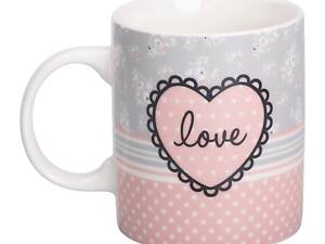 Чашка порцелянова з малюнком 400 (мл) для кави та чаю RX-N240143PK