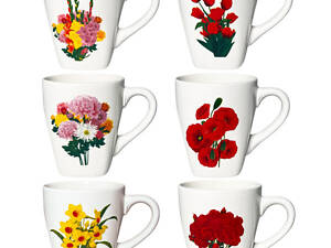Чашка Квіти 240 мл 212-11 в асортименті