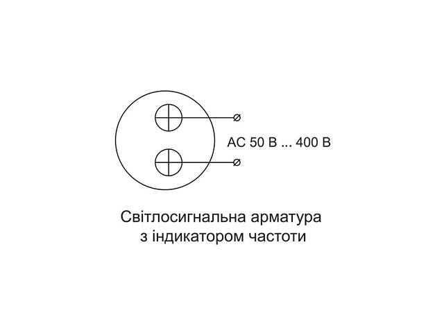 Частотомір цифровий 5-99Hz ᴓ22мм круглий червоний [A0190010163] U-ADM-Hz АСКО - Фото 3