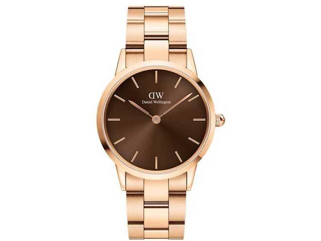 Годинник Daniel Wellington DW00100461 Iconic Link Amber 36 RG Brown - Фото 1