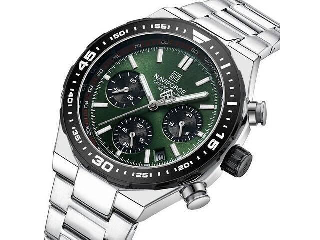 Часы мужские наручные Naviforce Ocean (Серебристый) - Фото 2