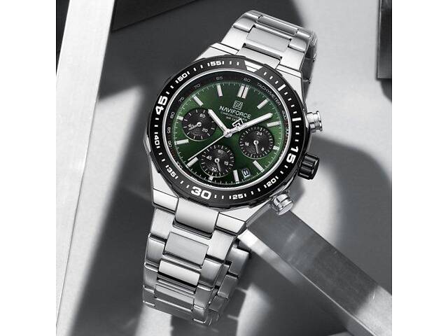 Часы мужские наручные Naviforce Ocean (Серебристый) - Фото 5