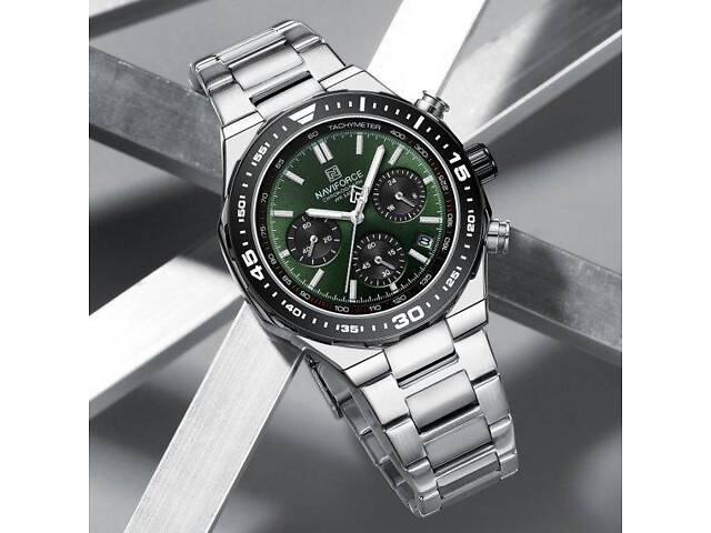 Часы мужские наручные Naviforce Ocean (Серебристый) - Фото 6