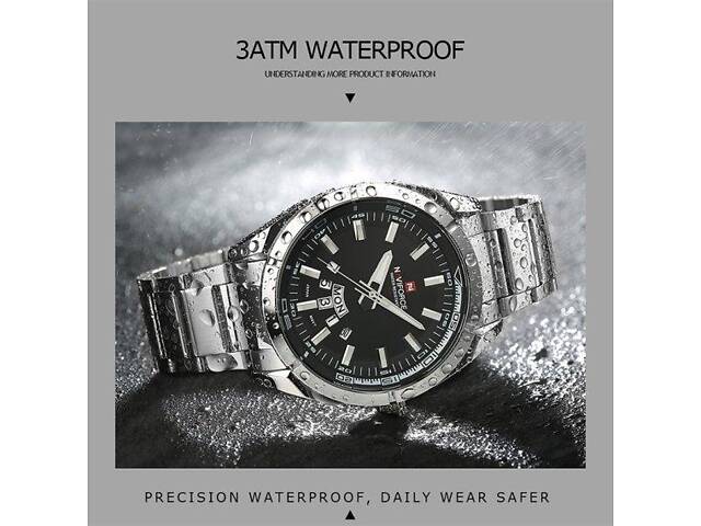 Часы мужские наручные Naviforce Rocket (Черный) - Фото 7