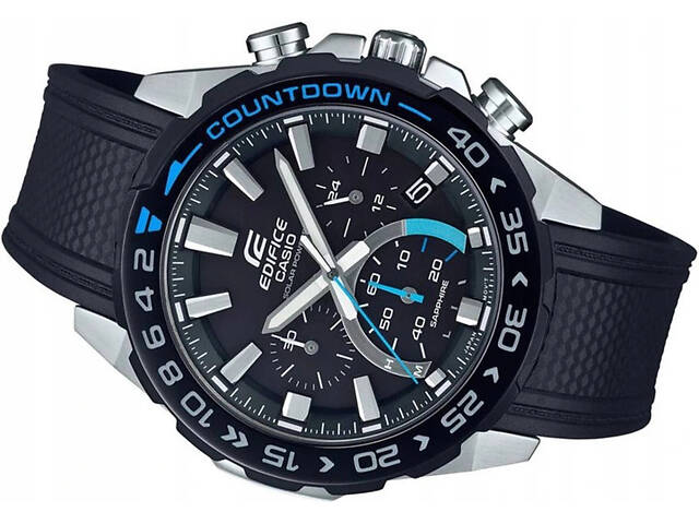 Часы мужские наручные оригинальные Casio Edifice EFS-S550PB-1AVUEF на полимерном ремешке (модуль 5622) - Фото 2