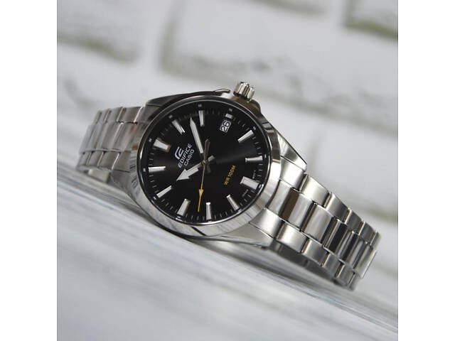 Часы мужские наручные водонепроницаемые Casio Edifice EFV-100D-1AVUEF Оригинал японские (модуль 5507) - Фото 5