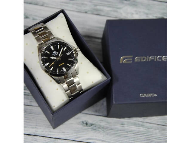 Часы мужские наручные водонепроницаемые Casio Edifice EFV-100D-1AVUEF Оригинал японские (модуль 5507) - Фото 9