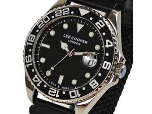 Часы мужские водостойкие Lee Cooper Daytona Vibe Black (2 ремешка)