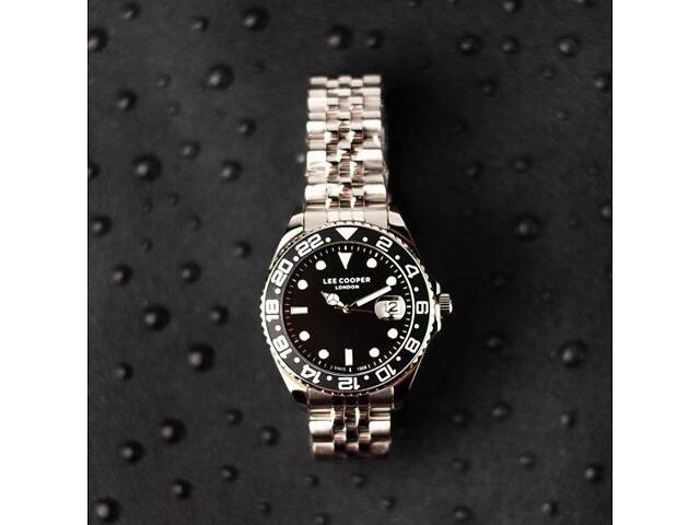 Часы мужские водостойкие Lee Cooper Daytona Vibe Black (2 ремешка) - Фото 5