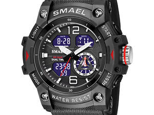 Часы наручные мужские Smael 8007 Black (15170-hbr)
