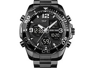 Часы наручные мужские SKMEI 1649BK, оригинальные мужские часы, брендовые мужские часы