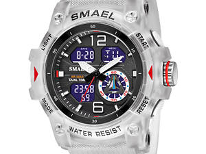 Часы наручные Smael 8007 Transparent White (15169-hbr)