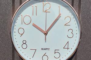 Часы настенные Quartz #2014E Rose Gold