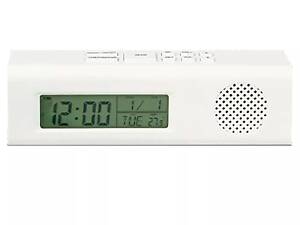 Часы настольные Grunhelm LJ-995 16.8х5х5 см белые