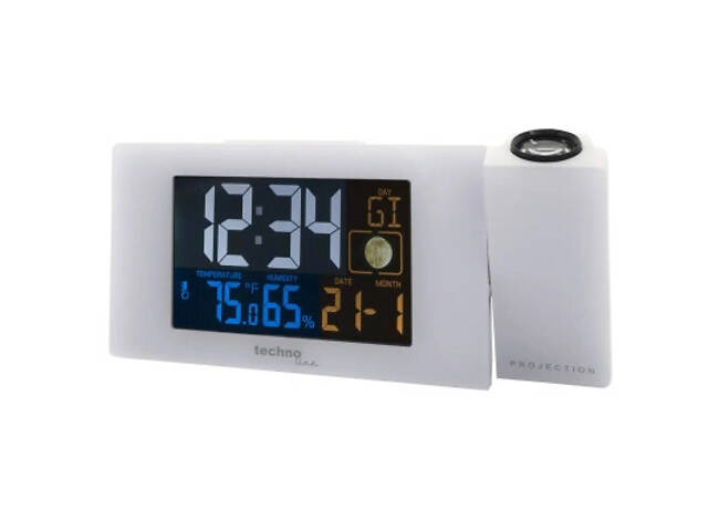 Годинник настільний Technoline WT537 проєкційний White (DAS301197) - Фото 1