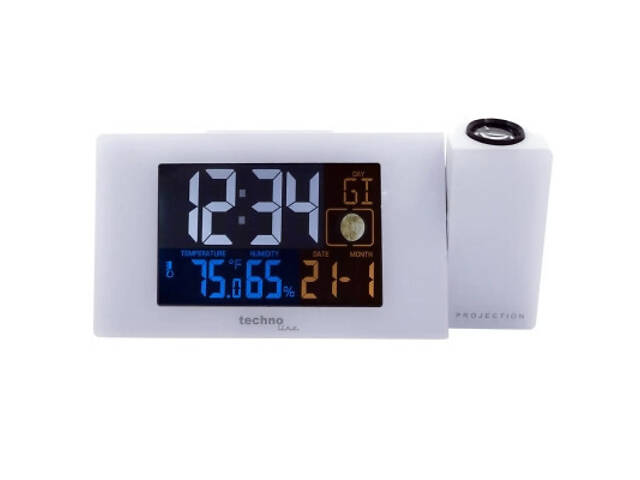 Годинник настільний Technoline WT537 проєкційний White (DAS301197) - Фото 3