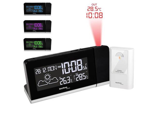 Часы проекционные Technoline WT539 Black (WT539) - Фото 1