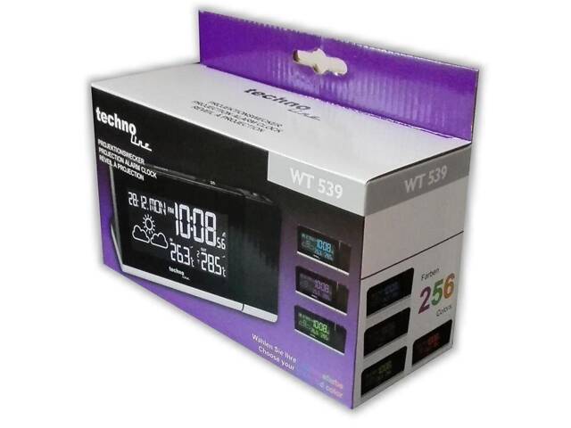 Часы проекционные Technoline WT539 Black (WT539) - Фото 3