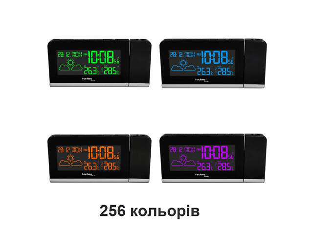 Часы проекционные Technoline WT539 Black (WT539) - Фото 5