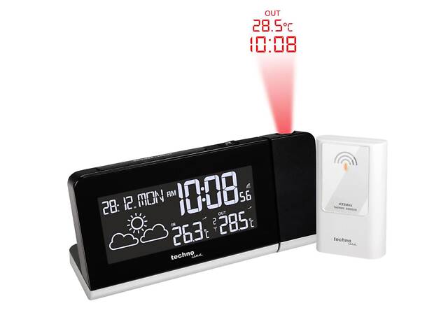 Часы проекционные Technoline WT539 Black (WT539) - Фото 8