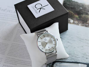 Часы с магнитным ремешком CK silver