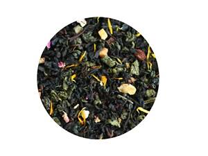 Композиційний чай з ароматом ананаса винограду та земляники Тропікано-Бум ТМ Камелія 1 кг