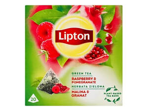 Чай Lipton зелений &quot;Raspberry&amp;pomegran&quot; 20 пакетиків (5063270108413)
