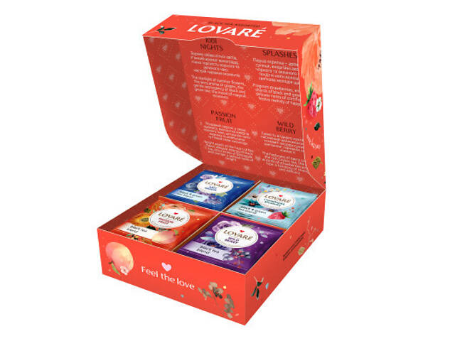 Чай Lovare Асортимент Чорний 4 види по 8 шт (lv.79648) - Фото 2