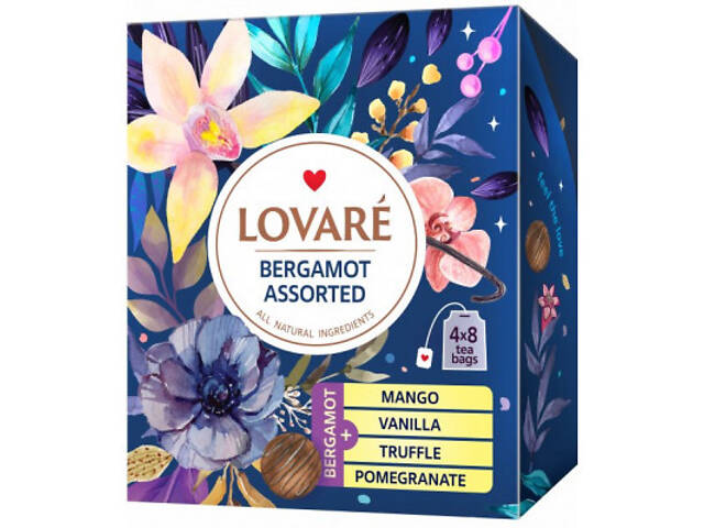 Чай Lovare Bergamot Assorted 32 шт (79822) - Фото 1
