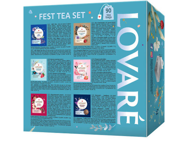 Чай Lovare Fest Tea Set 90 пакетиків асорті (lv.79907) - Фото 3