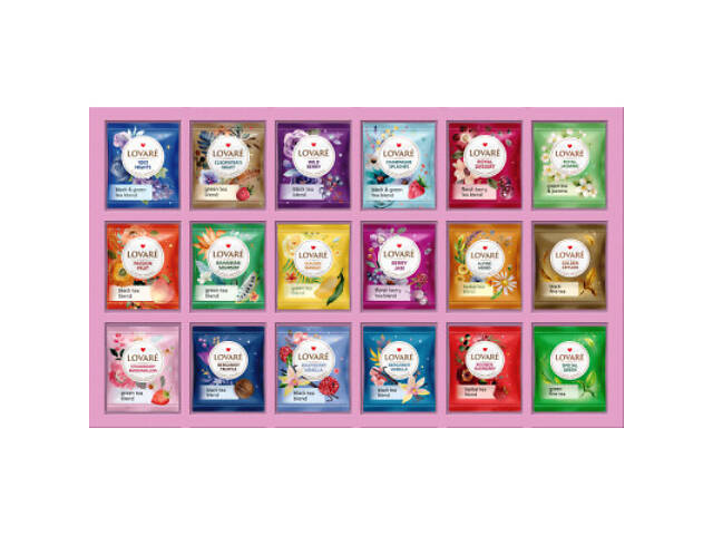 Чай Lovare 'Great Party' 18 видів по 5 шт (lv.72878) - Фото 3