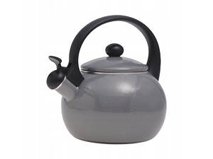 Чайник эмалированный со свистком Kamille KM-1038D 2.2 л Серый