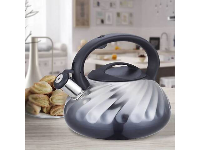 Чайник з нержавіючої сталі 3 л Maestro MR-1321 Grey - Фото 2