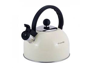 Чайник со свистком Kamille KM-0679BG 2.5 л бежевый