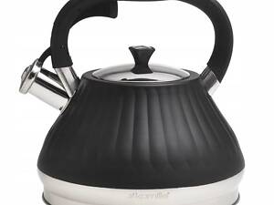 Чайник із свистком Kamille KM-0858 3 л чорний