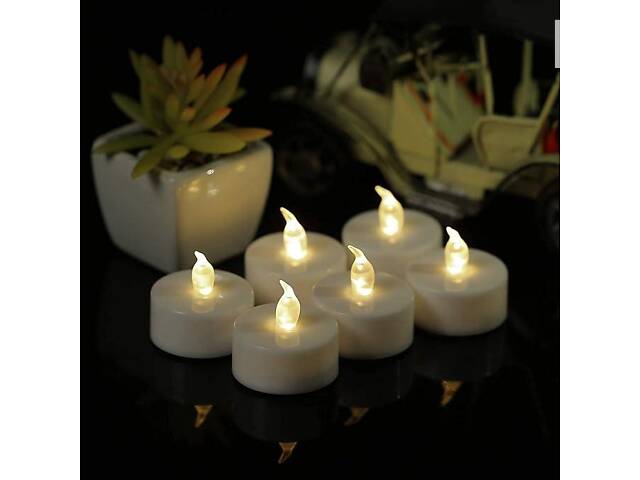 Чайные свечи, беспламенные свечи на батарейках 24 шт. в упаковке, - Фото 2