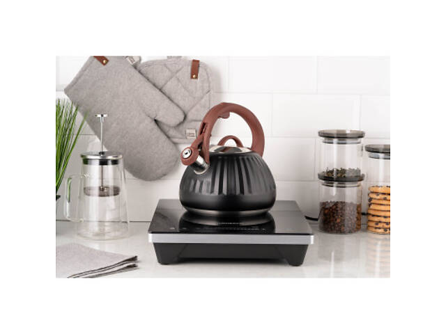 Чайник Ardesto Gemini 2.5 л Чорний (AR1958KS) - Фото 5