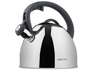 Чайник Ardesto Gemini Cremona, 2.5 л, сірий, нержавіюча сталь (AR1947KS)