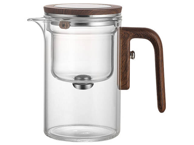 Чайник для заваривания TeaPot D-10 Square 600ml Transparent - Фото 1