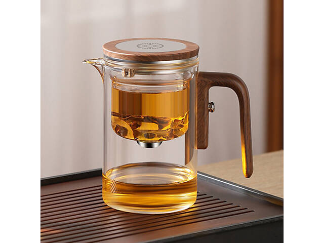 Чайник для заваривания TeaPot D-10 Square 600ml Transparent - Фото 2